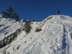 La très courte arête pour rejoindre le sommet de l'Aiguille de Mex