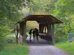 Un joli pont (Pont de la Jonction) qui enjambe l'Aubonne