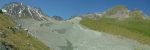 Sur notre droite le glacier de Tsijiore Nouve et le Mont Dolin