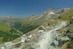 Vue sur la vallée d'Arolla