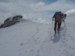 Et on arrive au col de La Luette, Pt3465. Terminus pour l'équipe.