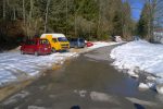 Le parking d'hiver de La Bessonnaz