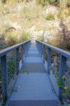 Pont en fer pour les gorges