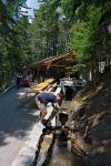 La buvette juste avant la partie aérienne du bisse