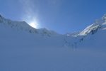 Le soleil est lent à venir dans ce vallon