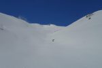 J'ai tenté cette combe, mais trop de neige