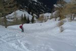 Descente en suivant les traces