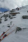 Dépôt des skis
