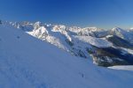 La trace de montée depuis Liddes est sur l'arête