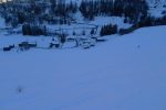 Neige dure pour finir. Il faudrait remonter à pied la route