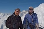 Deux skieurs heureux, Christian et moi