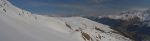 Vue panoramique sur L'Eudenna au 1 plan et Crêta de Vella au fond.