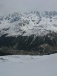 je redescends vers le haut de Creux du Mourin, la neige devient un peu lourde
