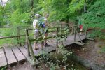 Un petit pont qui permet d'enjamber ...