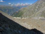 Après le glacier, il faut remonter la moraine, pfff