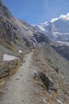 Sur la crête de la moraine