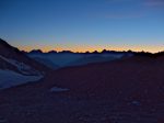 Au petit matin, couleurs du lever du soleil qui est un moment privilégié du départ à partir d'un seul f