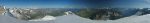 Vue panoramique large, une partie de la couronne impériale, le massif du Mont-Blanc, Dents du Midi, Diablerets, Wildhorn, Wildstrubel, glacier d'Alestch et du Rhône et l'Italie !