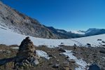 Le Col des Eaux Froides, 2648m, versant ensoleillé