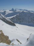 Le glacier de La Serpentine et le Cervin et cie au fond