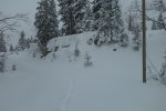 Tiens une trace d'un skieur