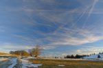 La majorité des nuages sont des traces d'avions