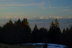 Coucher de soleil sur les Alpes