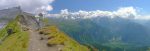 Nous voilà au Passage du Dérochoir (2246m), avec la vue sur le Mont-Blanc, la balade est sauvée !