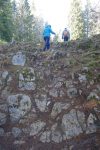 La partie la plus raide du parcours