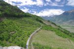 Depuis le haut de la tour, vue en direction de Martigny