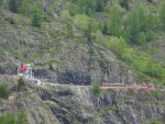 On a une vue sur le train et funiculaire touristique du Chatelard