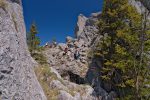 Je passe le col, on bascule côté bernois. Vue arrière sur le col