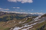 Vue depuis le col de Wolfs Ort vers les Alpes