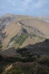 Vue plongeante sur le parcours de la montée