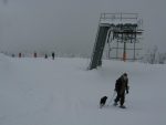 Toujours surprenant de croiser des skieurs sur un parcours hors-pistes !