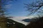 Vue à travers une trouée sur la vallée de Munster