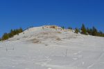 La neige a été soufflée