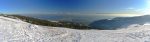 Vue sur les Alpes et le lac de neuchâtel