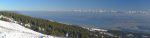 Vue sur le Lac de Neuchâtel, les Alpes bernoises et Yverdon