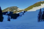 Les Auges avec Le Sollier en haut. On repassera ici à la descente.