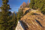 Le chemin continue, si si ! Il ne faut pas rebrousser chemin. Vue arrière sur le sommet du P1755 et le Grand Chavalard.