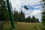 Le haut du téléski