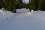 On continue par la piste de ski de fond ... ou la route !
