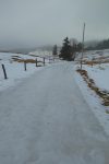Sentier gelé
