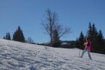 Tentative d'écriture sur la neige