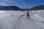 A chacun son style. On quitte la piste de ski de fond