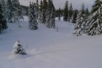 Je rejoins la piste de ski de fond