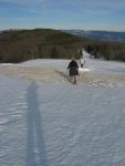 Quand l'ombre est inévitable on joue avec ! Descente après le Nonselkopf