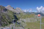 La benne qui monte depuis Gsteig et arrive au barrage