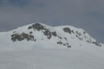 Vue arrière vers le Spitzhornli. Au centre un couloir semble alléchant